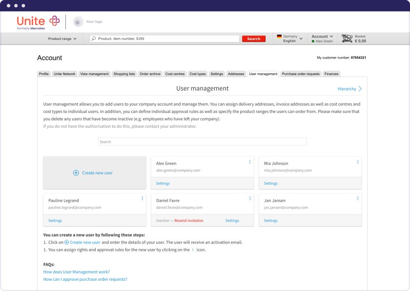 Unite user management and approval workflows