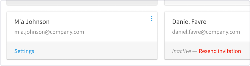 Assign rights to users