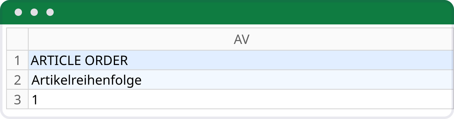 Screenshot zeigt wie ein optionales Feld aussieht